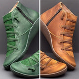 Women's Monochrome Flat Heel Boots