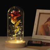 Beauty & the Beast Rose Lamp