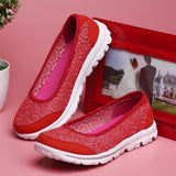 Women's Lace Screen Breathable Net Flat Shoes