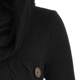 Knitted Cashmere Pullover With Irregular Hood