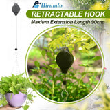 Hirundo Retractable Hook For Garden Baskets Pots, Birds Feeder