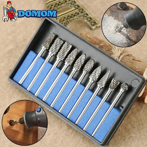 DOMOM 10 in 1 Tungsten Steel Grinding Head ( 10PCS )