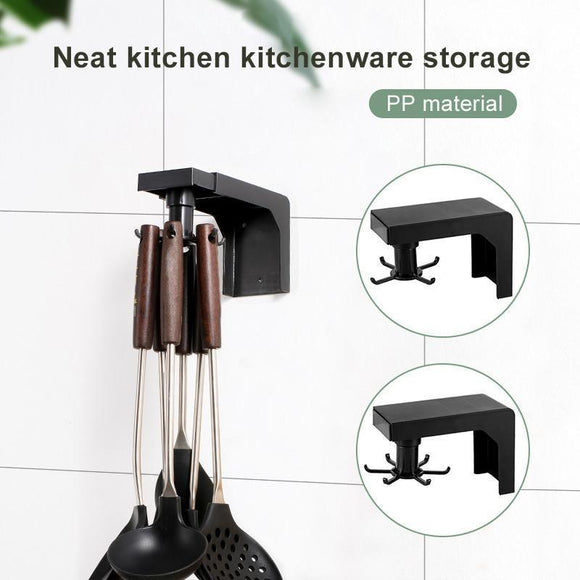 Self-Adhesive Rotatable Kitchen Wall Hooks