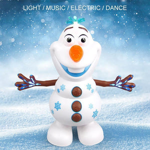 Plastic Musical Dancing Snowman Toy