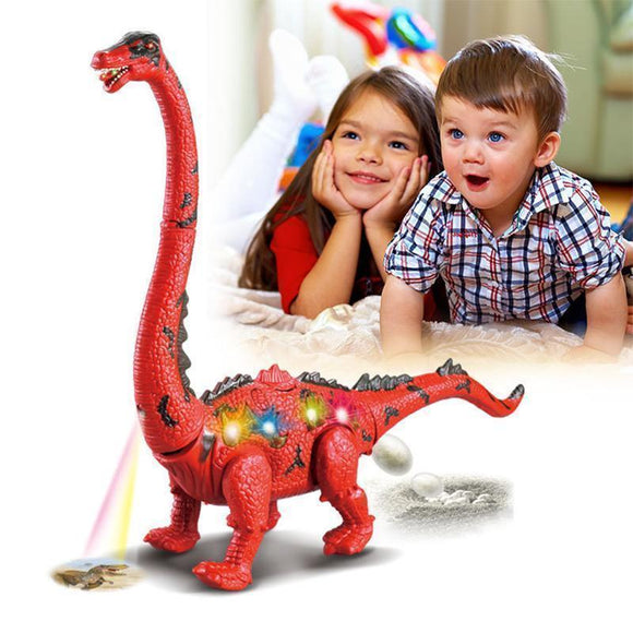 Walking Brachiosaurus Toy with LED Projector