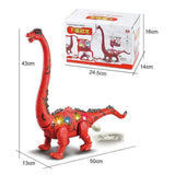 Walking Brachiosaurus Toy with LED Projector