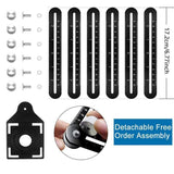 Amenitee Six-Sided Aluminum Alloy Angle Measuring Tool