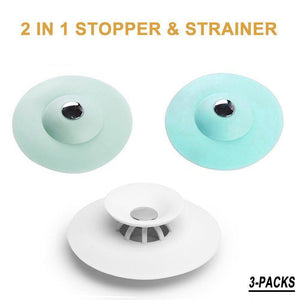 Hirundo Multifunctional Drain Stoppers, 3 packs