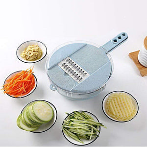 9 Sets Multi-Function Vegetable Slicer, Blue