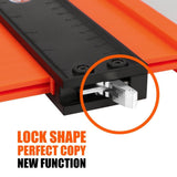 Saker Contour Gauge Profile Tool -Precisely Copy Irregular Shape Duplicator