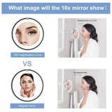 Hirundo Magnifying Makeup Mirror with LED Light