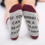 If You Can Read This Funny Saying Socks, 2 Pairs