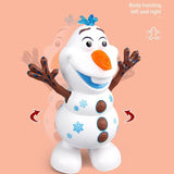 Plastic Musical Dancing Snowman Toy