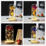 Beauty & the Beast Rose Lamp