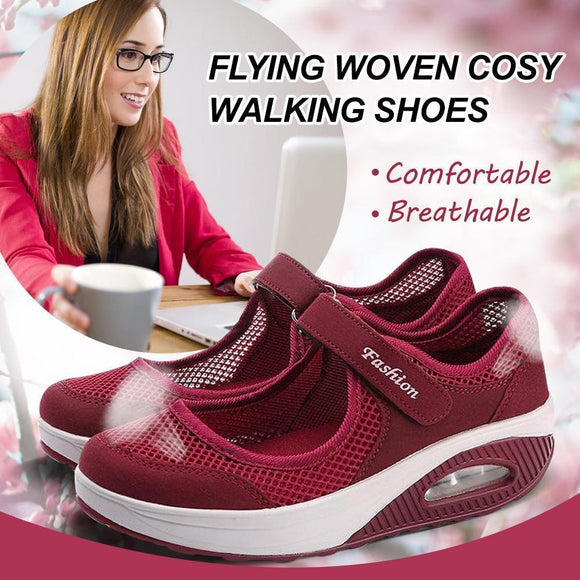 Flying Woven Cosy Walking Shoes