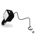 Button recall- 2 in 1 Automatic Retractable Style Charger