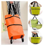 Foldable Shopping Bag With Wheels