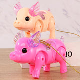 Walking Singing Musical Light Pig Electric Toy