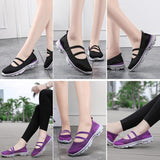 Women's breathable mesh flat shoes