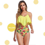 Padded Ruffle High Waisted Bikini