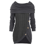 Knitted Cashmere Pullover With Irregular Hood